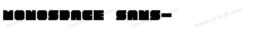 monospace sans字体转换